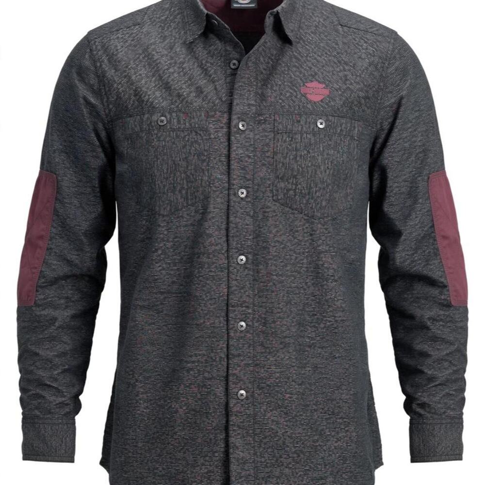 Harley Davidson Genuine MotorClothes Mens M Work Shirt L/S Button Up